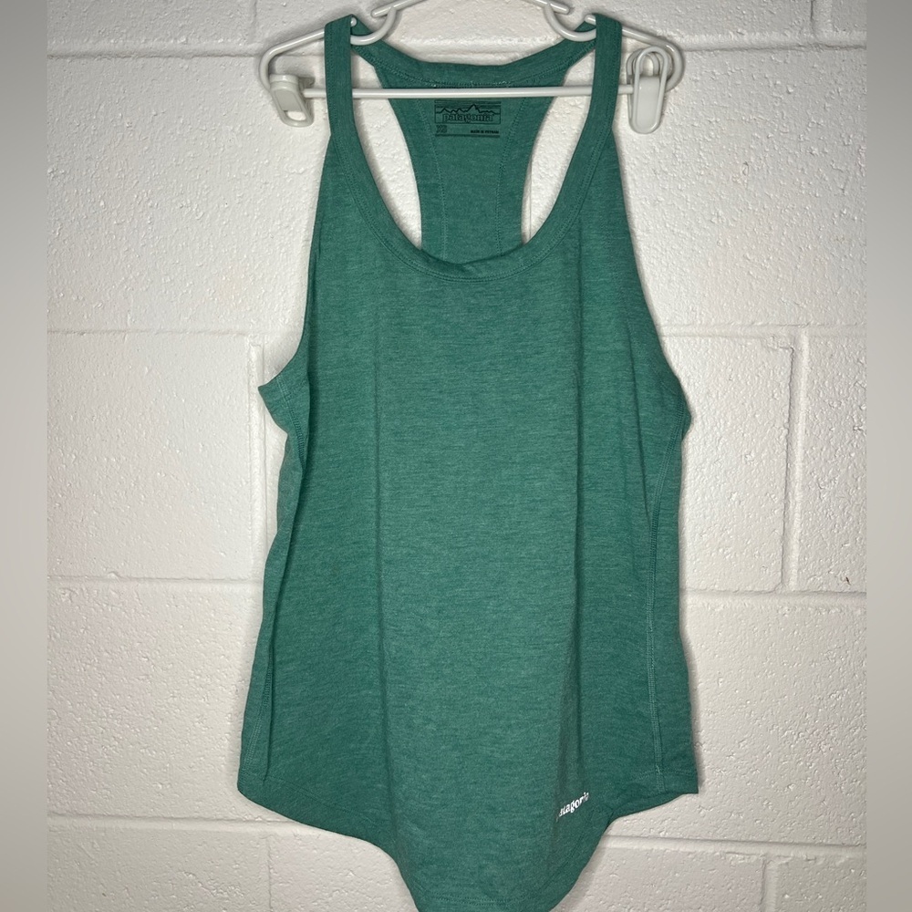 Patagonia Racer Forest Green tank XS